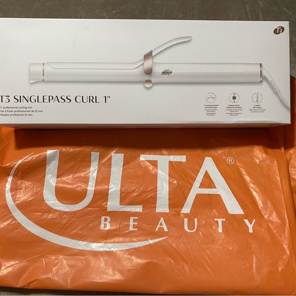 T3 Singlepass Curl 1" - White and Rose Gold